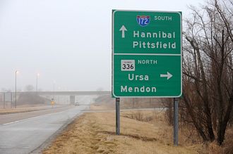 US 24 west at I-172/IL 110-336 - 2008