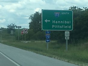 US 24 west at I-172/IL 110-336 - Quincy
