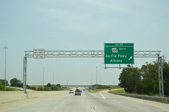 I-75 North at Georgia State Route 300 near Cordele