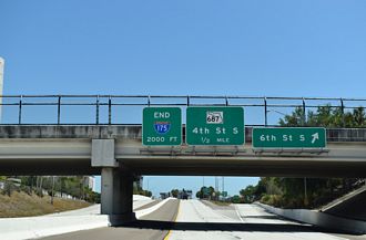 I-175 east at 4th St S - St. Petersburg, FL