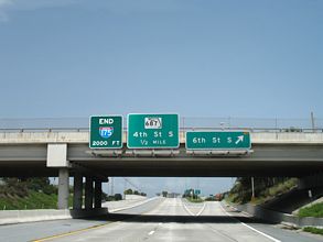 I-175 east at 6th St S - St Petersburg, FL