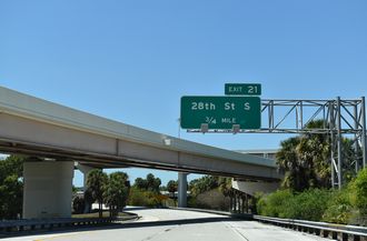 I-175 west at I-275 - St. Petersburg, FL
