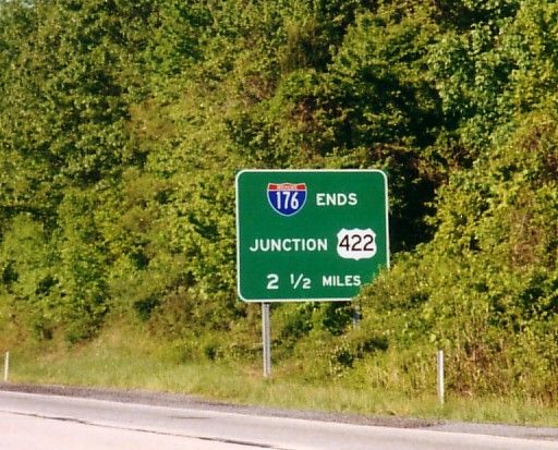 I-176 north at US 422 - 2002