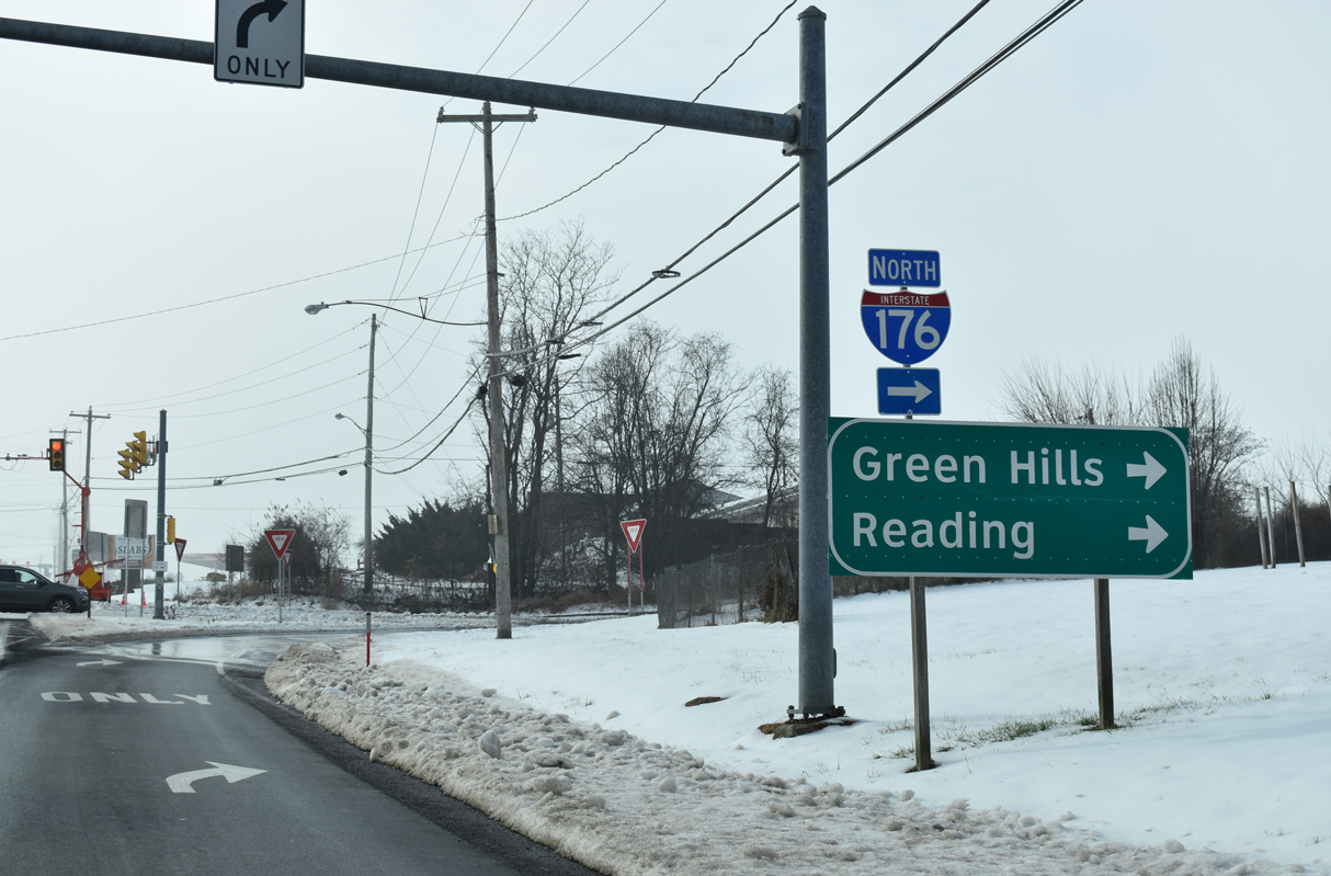 PA 10/23 west at I-176 - Morgantown