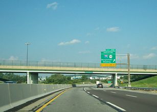 I-76/PA Tpk east at I-176 - Morgantown