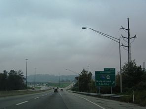 I-76/PA Tpk west at I-176 - Morgantown