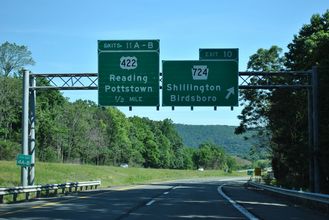 I-176 north at PA 724/US 422 - 2012