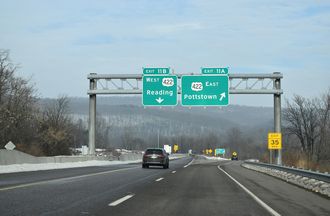 I-176 north at US 422 - Cumru Township, PA