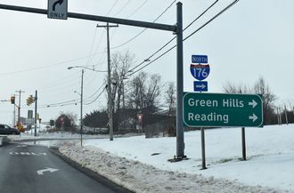 PA 10/23 west at I-176 - Morgantown