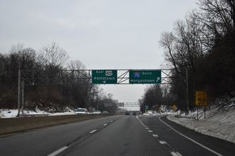 US 422 east at I-176 - Reading, PA