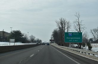 US 422 west at I-176 - Exeter Township, PA