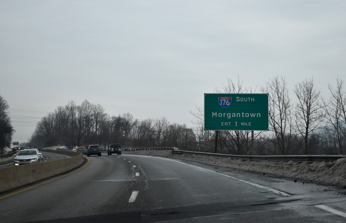 US 422 east at I-176 - Reading, PA