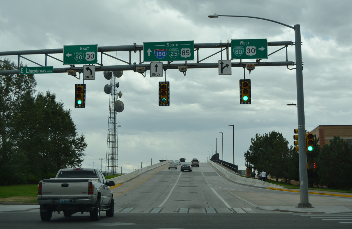 BL I-25/US 85-87 Business south at I-180 and BL I-80/US 30 - Cheyenne, WY