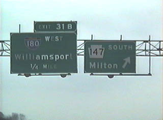 I-80 east at PA 147/I-180 - 1993