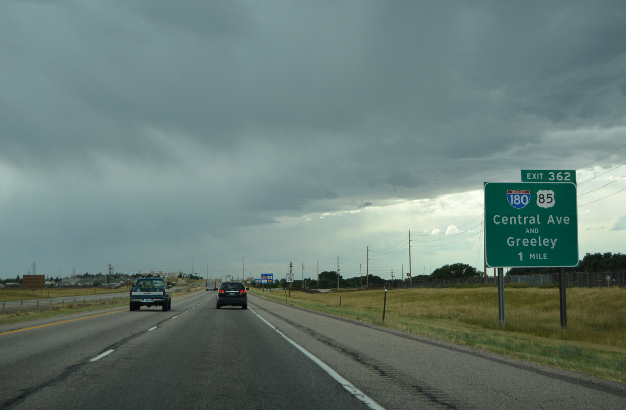 I-80 west at I-180/BL I-25/US 85-87 Business - Cheyenne, WY