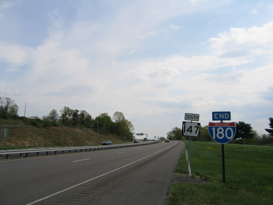 I-180 east at I-80/PA 147 - 2005