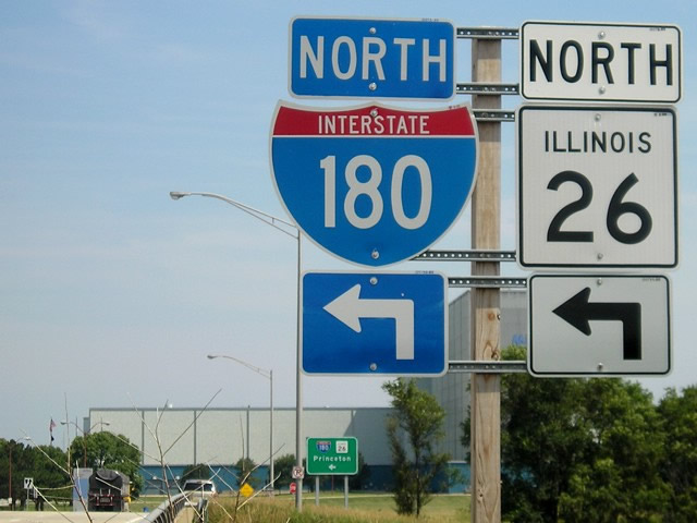 IL 26 north at I-180 - Hennepin