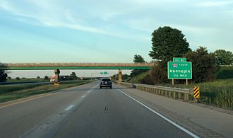 I-80 east at I-180 - Bureau County, IL