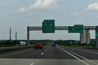 I-80 east at I-180/PA 147 - White Deer Twp