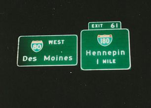I-80 west at I-180 - 1976