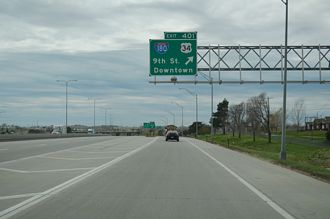 I-80/US 77 west at I-180/US 34 - Lincoln, NE