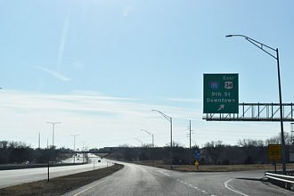 I-80/US 77 west at I-180/US 34 - Lincoln, NE