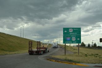 I-80 west at I-180/BL I-25/US 85-87 Business - Cheyenne, WY