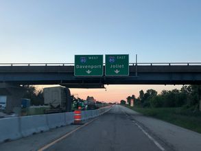 I-180 north at I-80 - Bureau County, IL