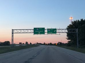 I-180 north at I-80 - Bureau County, IL