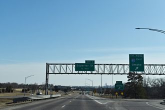 I-180/US 34 south at I-80/US 77 - Lincoln, NE