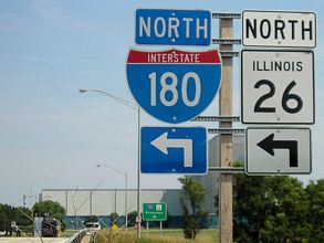 IL 26 north at I-180 - Hennepin
