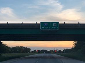 IL 71 west at I-180/IL 26 - Hennepin