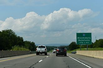PA 147 north at I-180/80 - Turbot Twp