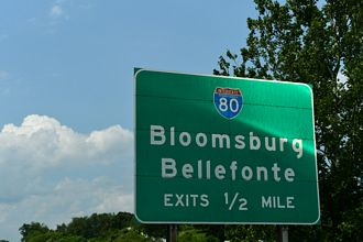 PA 147 north at I-180/80 - Turbot Twp