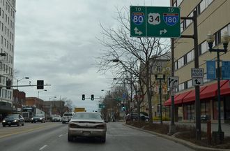 US 34 west at 10th St - Lincoln, NE