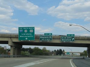 US 220 north at I-180/US 15 - Williamsport, PA