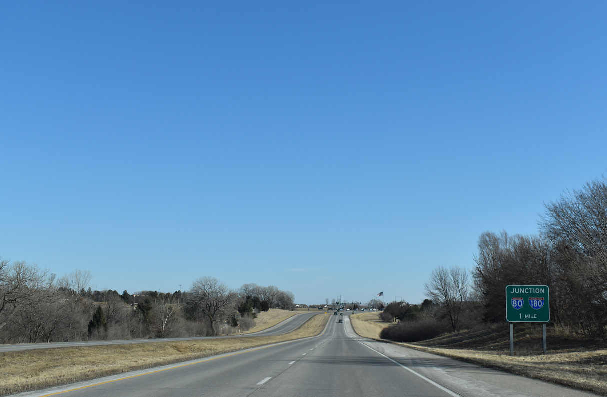 US 34 east at I-80/180 - Lincoln, NE