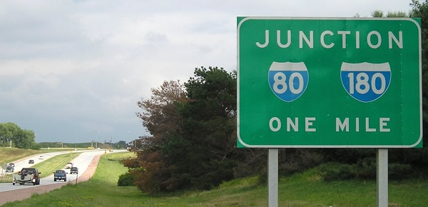 US 34 east at I-80/180 - 2007