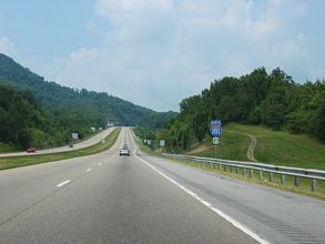 I-181/US 23 north at Holston River Mountain - Kingsport, TN