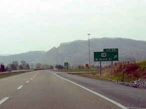 US 23 south at I-181/US 11W - Kingsport, TN