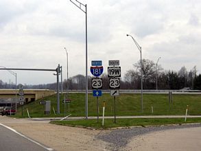 US 321 north at I-181/US 19W-23 - Johnson City, TN