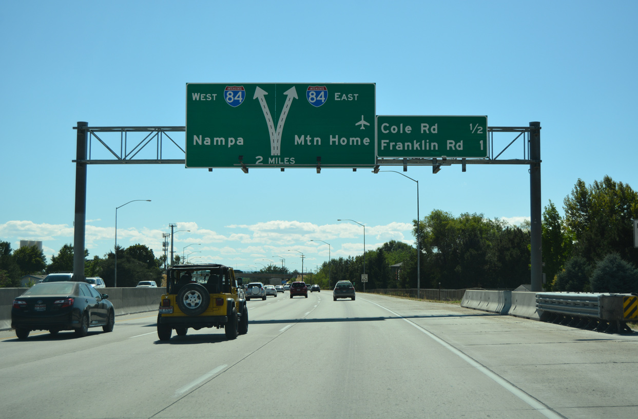 I-184 west at I-84/US 30 - Boise, ID