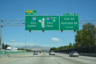 I-84/US 30 east at I-184 - Boise, ID