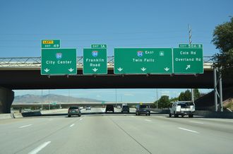 I-84 East at Interstate 184 in Boise, Idaho