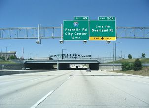 I-84/US 30 west at I-184 - 2006
