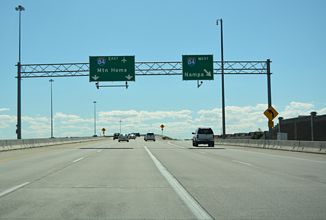 I-184 west at I-84/US 30 - Boise, ID