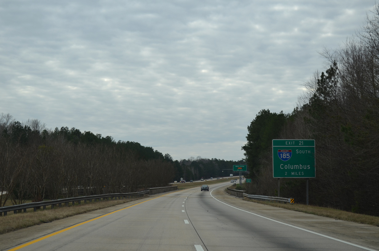 I-85 south at I-185 - LaGrange, GA