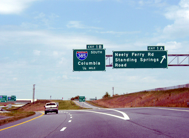 I-185 south at I-385 - 2003