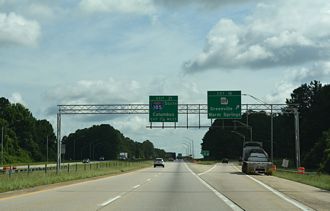 I-85 north at I-185 - LaGrange, GA