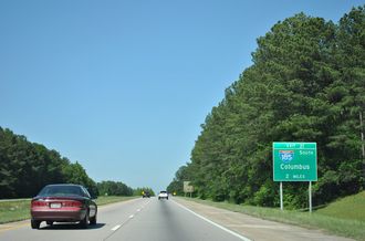I-85 north at I-185 - 2012